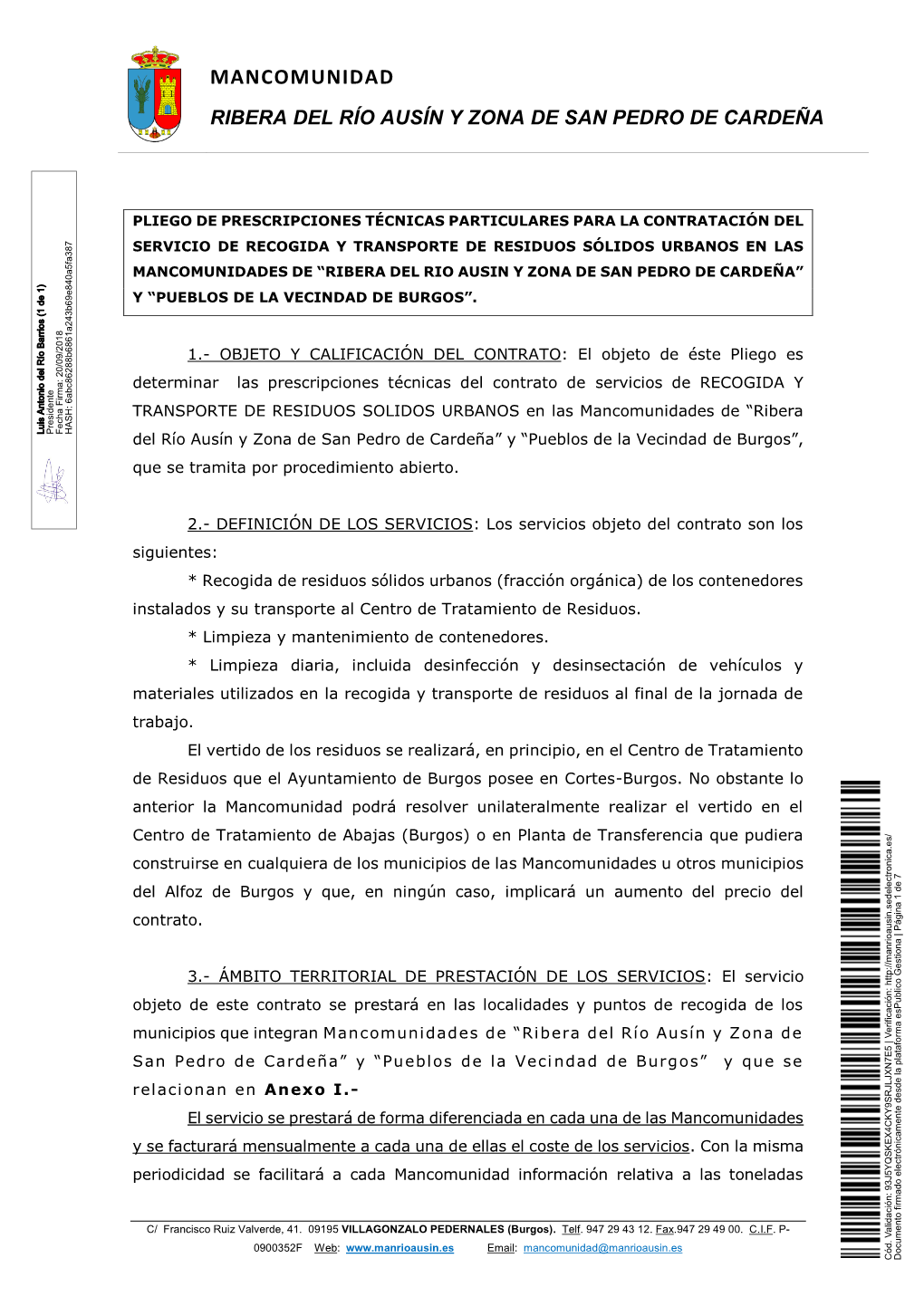 Carta. Plantilla