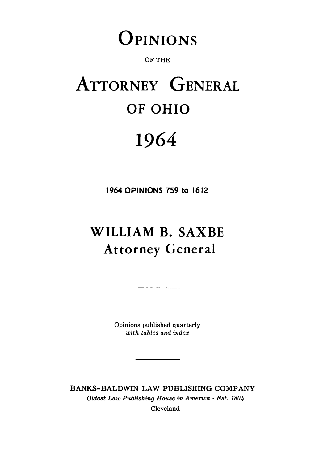 1964 Supplemental Material
