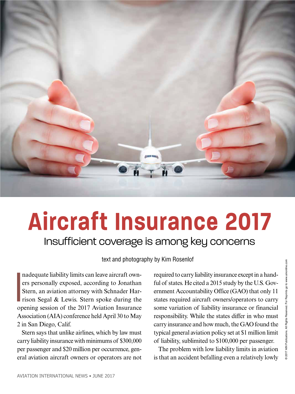 2017 Aircraft Insurance