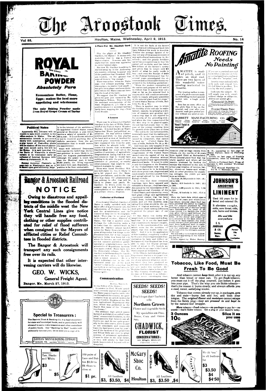 The Aroostook Times, April 2, 1913