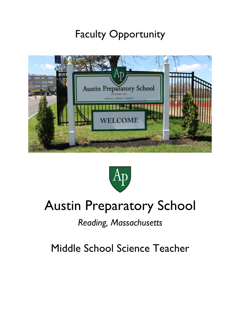 Austin Preparatory School Reading, Massachusetts