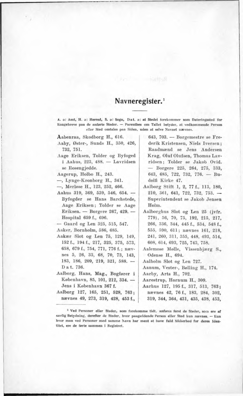 Navneregister. 1