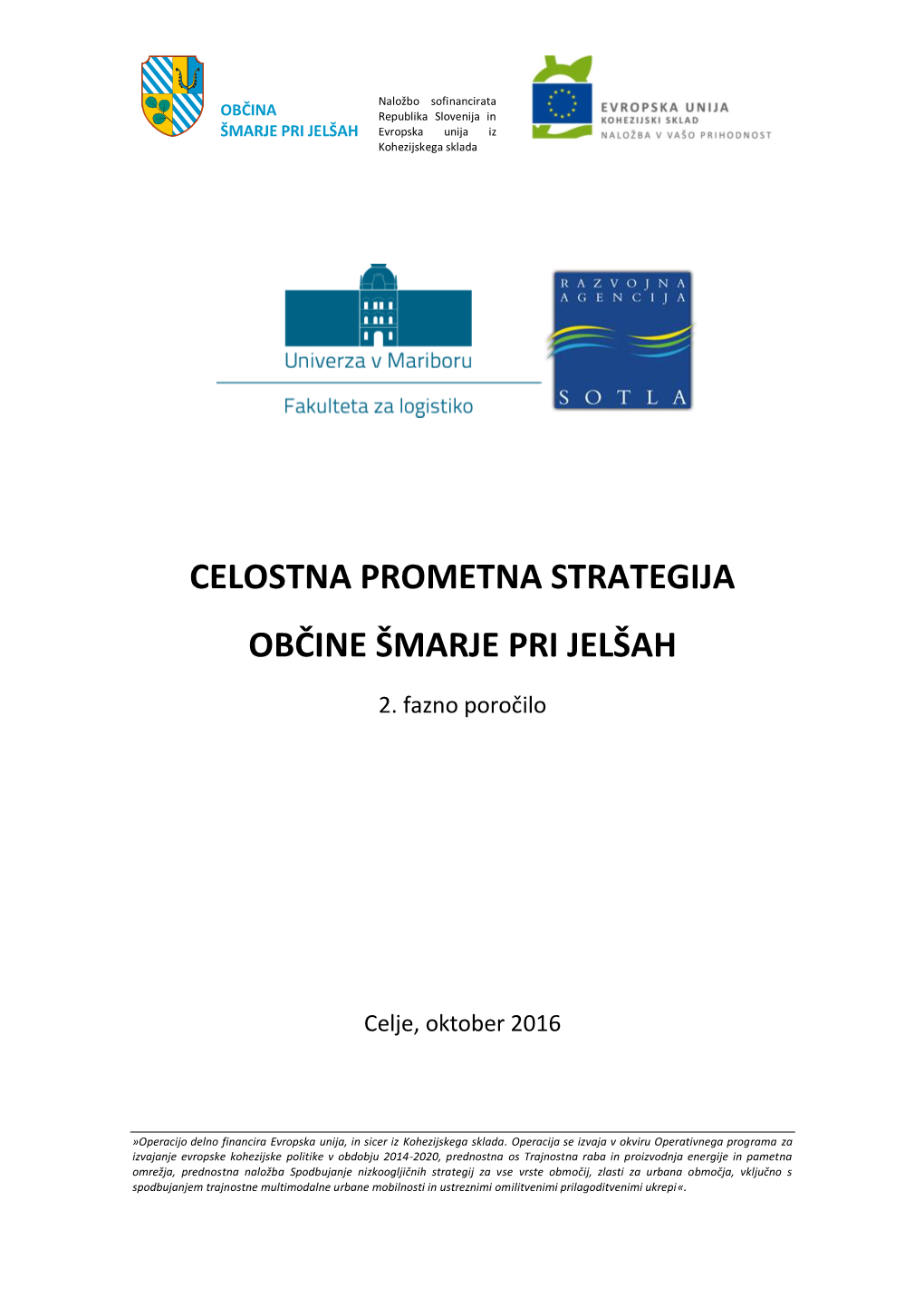 Celostna Prometna Strategija Občine Šmarje Pri Jelšah