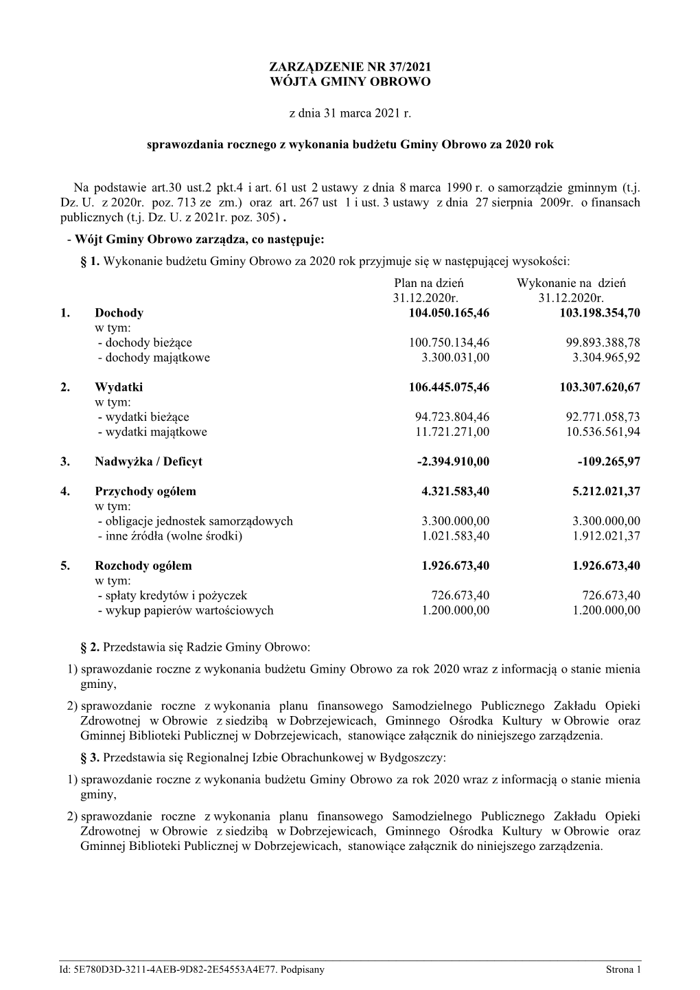 Zarzadzenie 37/2021