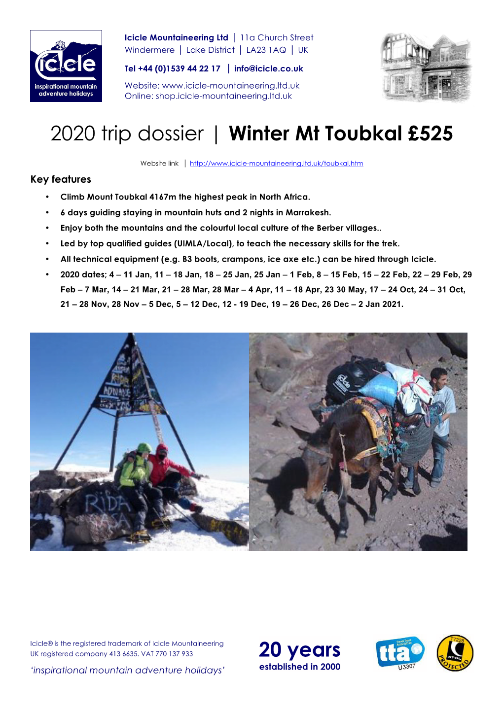 Winter Mt Toubkal £525