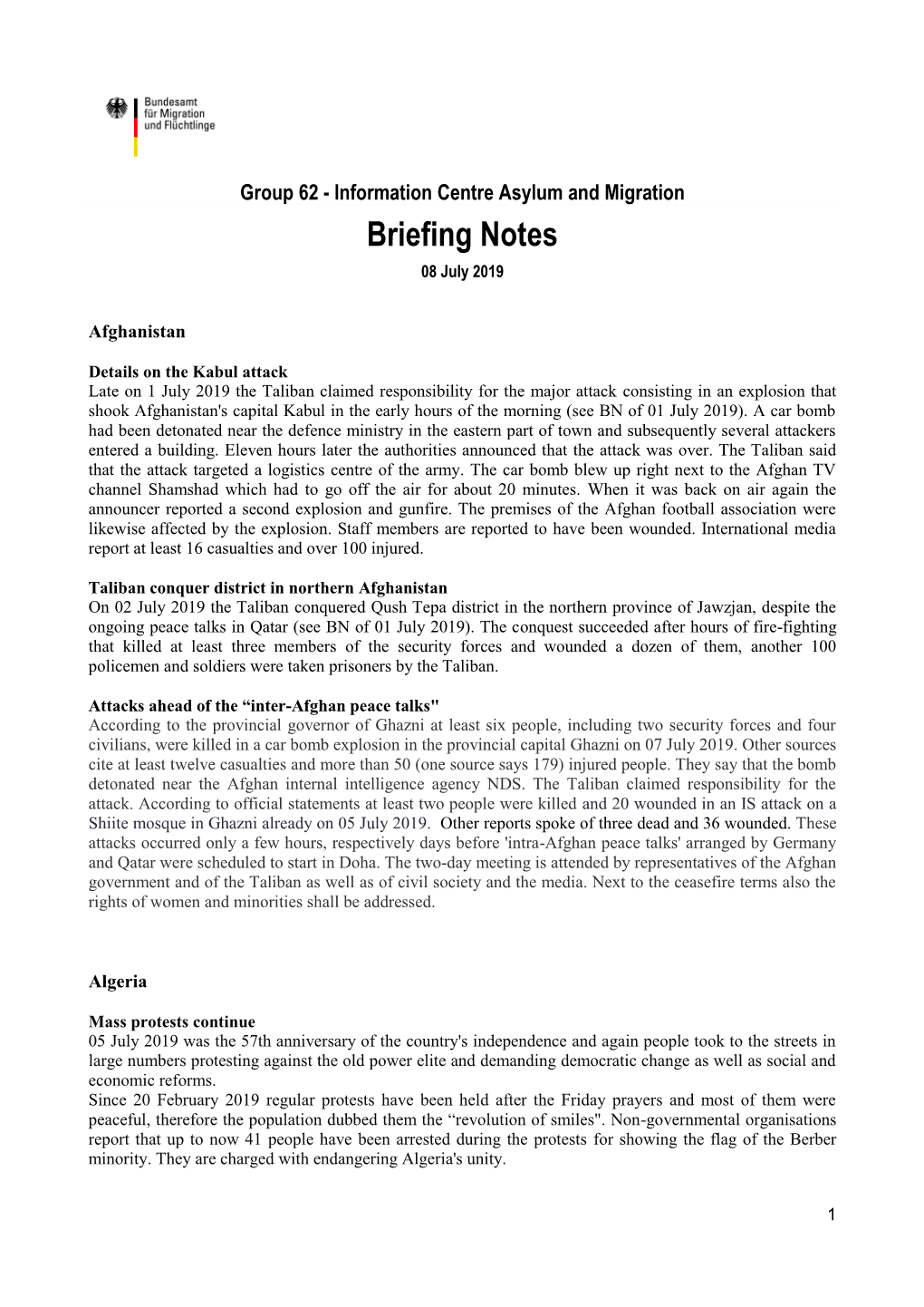Briefing Notes KW28 2019 Englisch