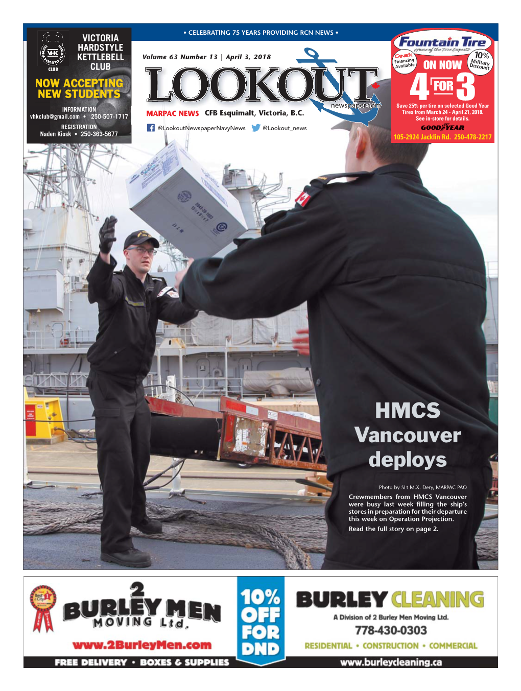 HMCS Vancouver Deploys