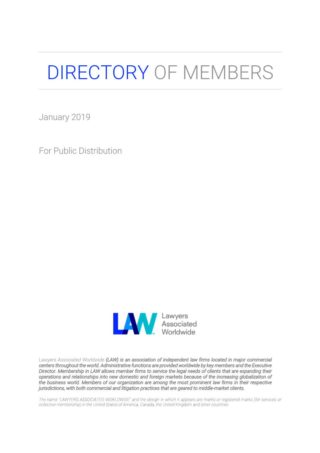 Directory of Members