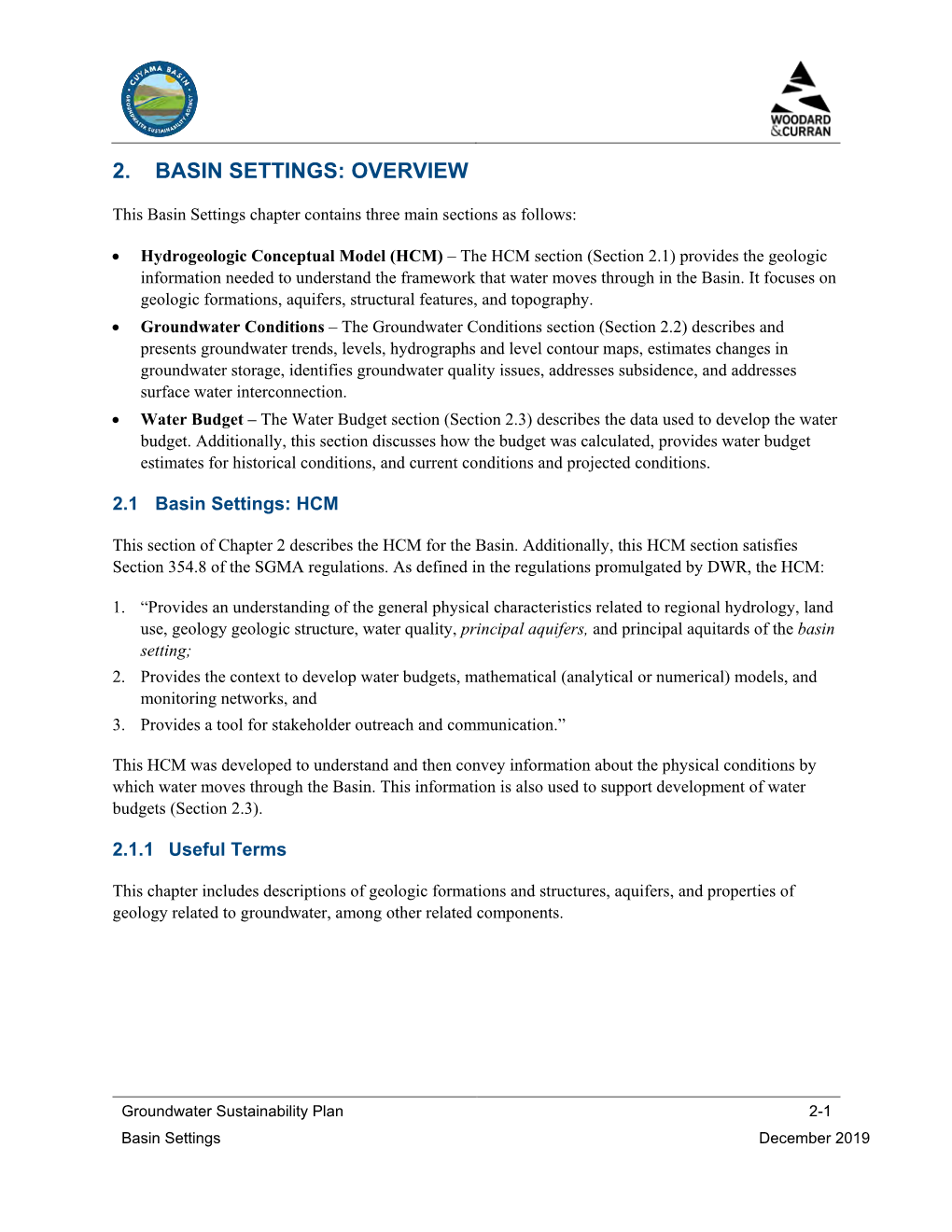 Cuyama Valley Groundwater Basin Groundwater Sustainability Plan