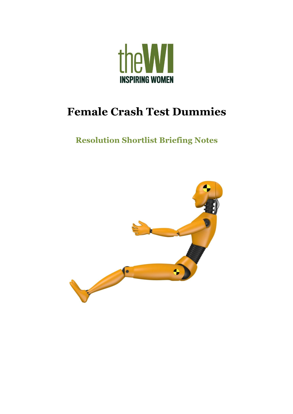 Female Crash Test Dummies