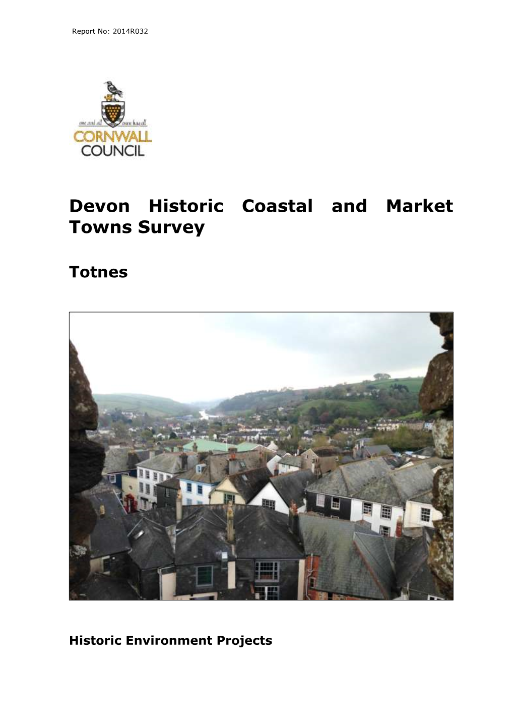 Devon Historic Coastal and Market Towns Survey