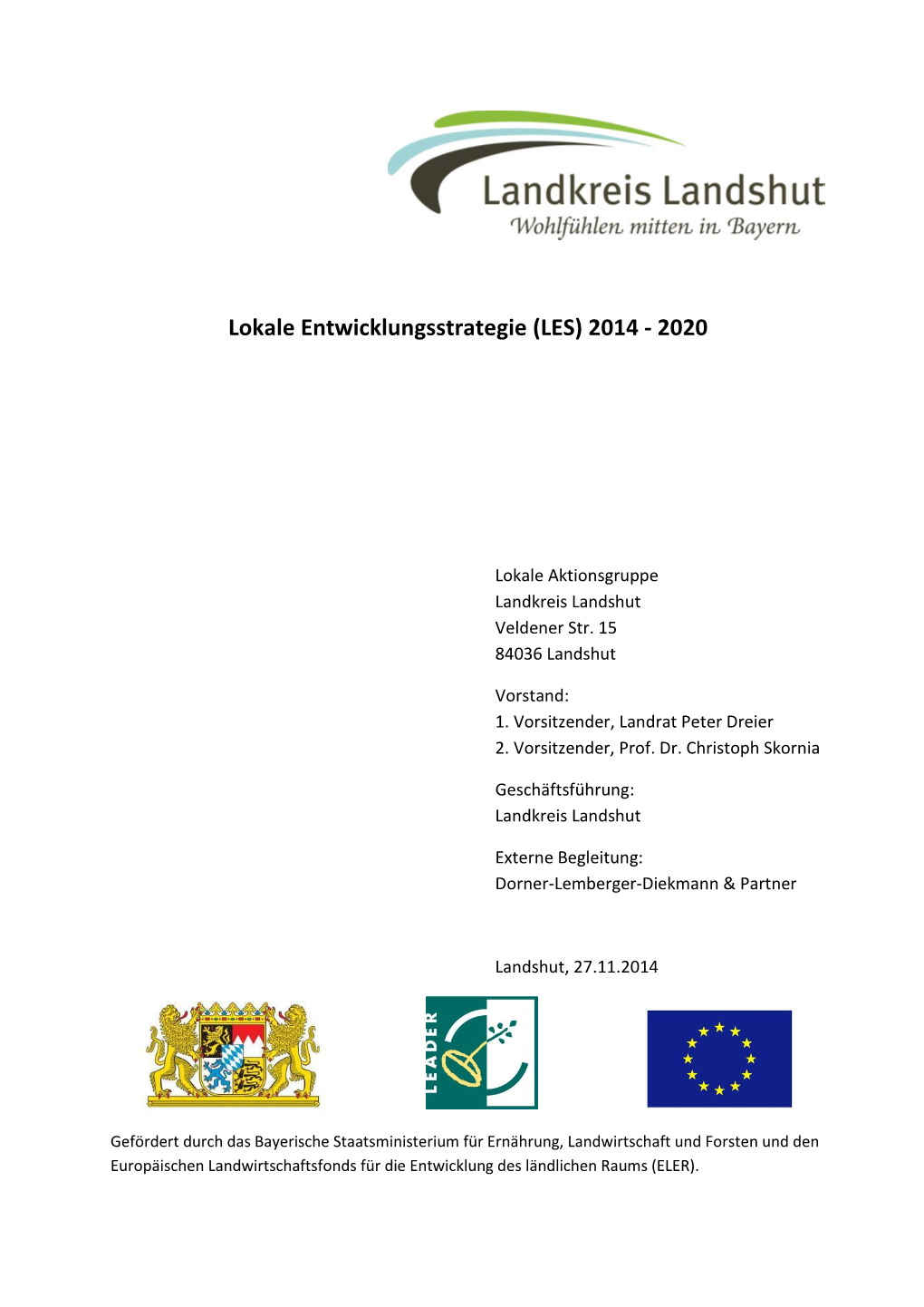 Lokale Entwicklungsstrategie (LES) 2014 - 2020