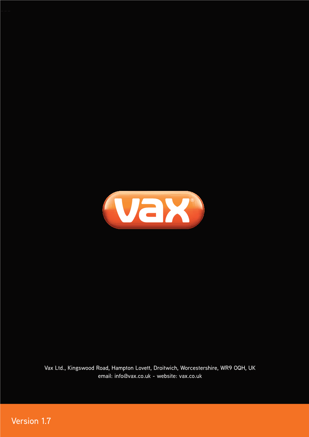 User Guide Vax Careline: (UK) 0844 412 8455 (ROI) 1-800 928 308