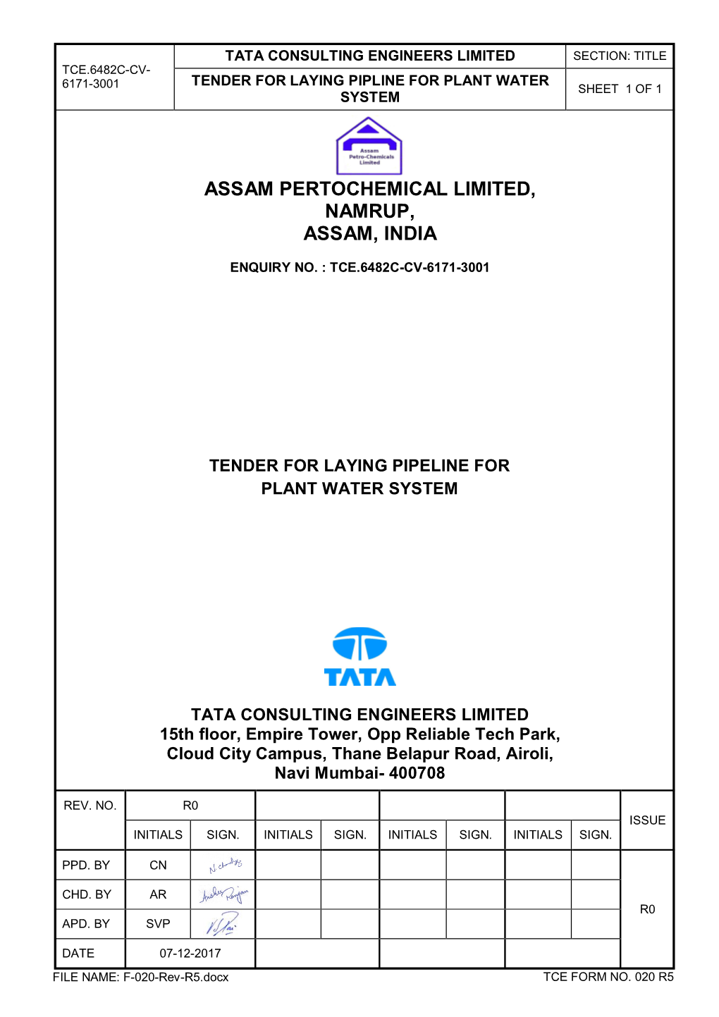Assam Pertochemical Limited, Namrup, Assam, India