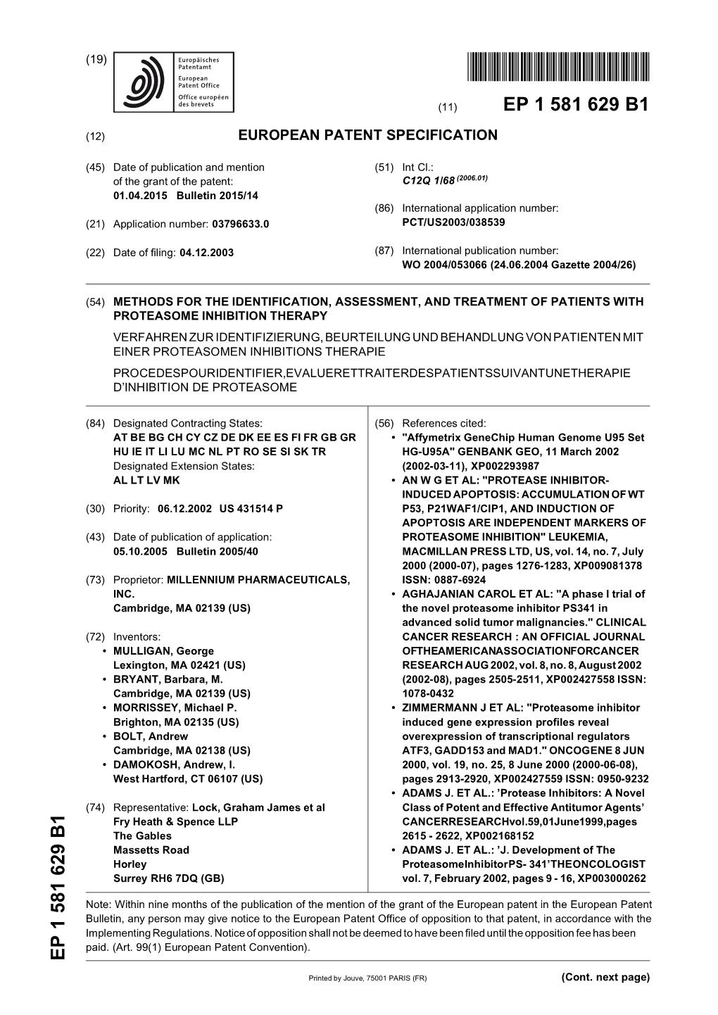 Methods for the Identification, Assessment