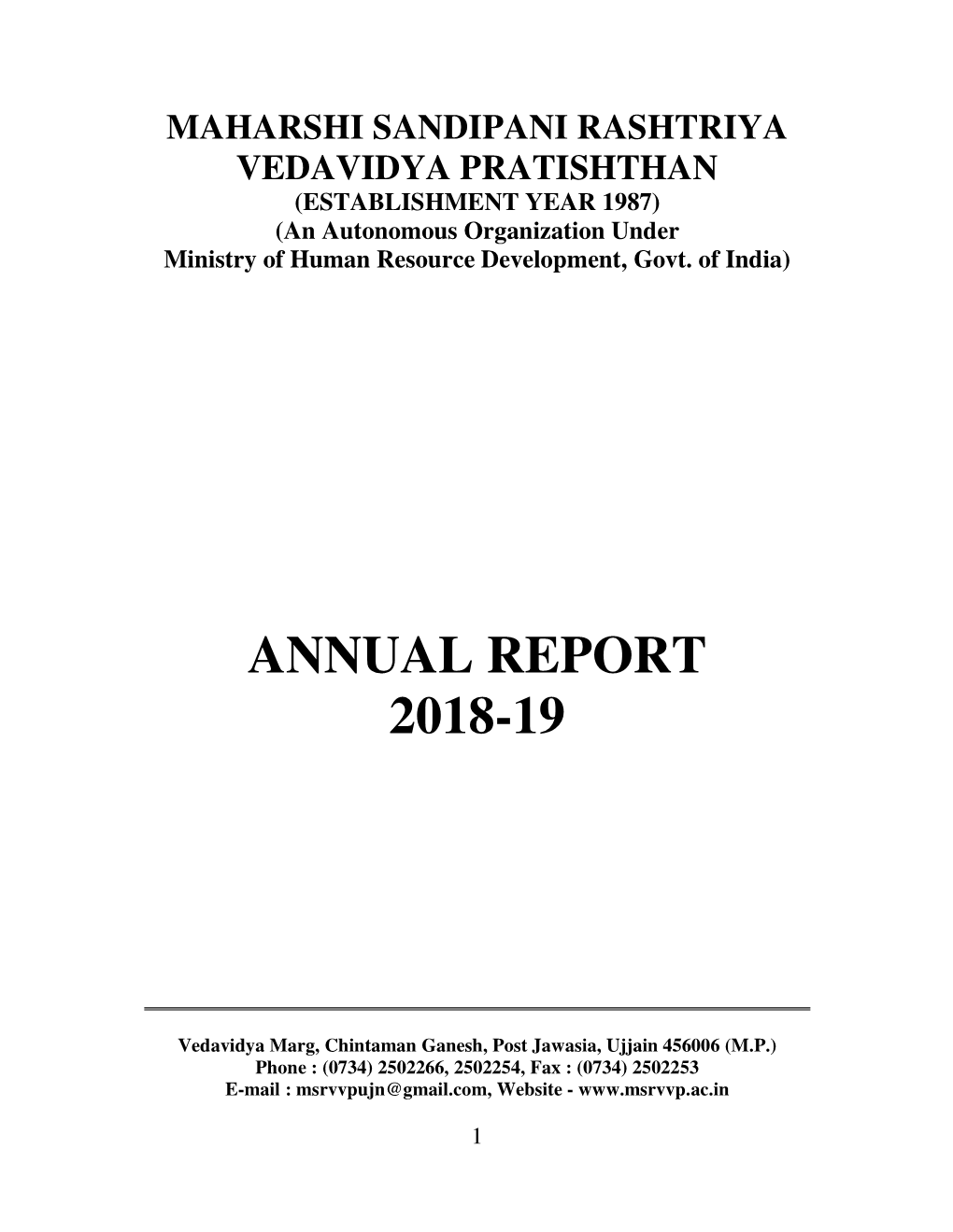 Annual Report 2018-19