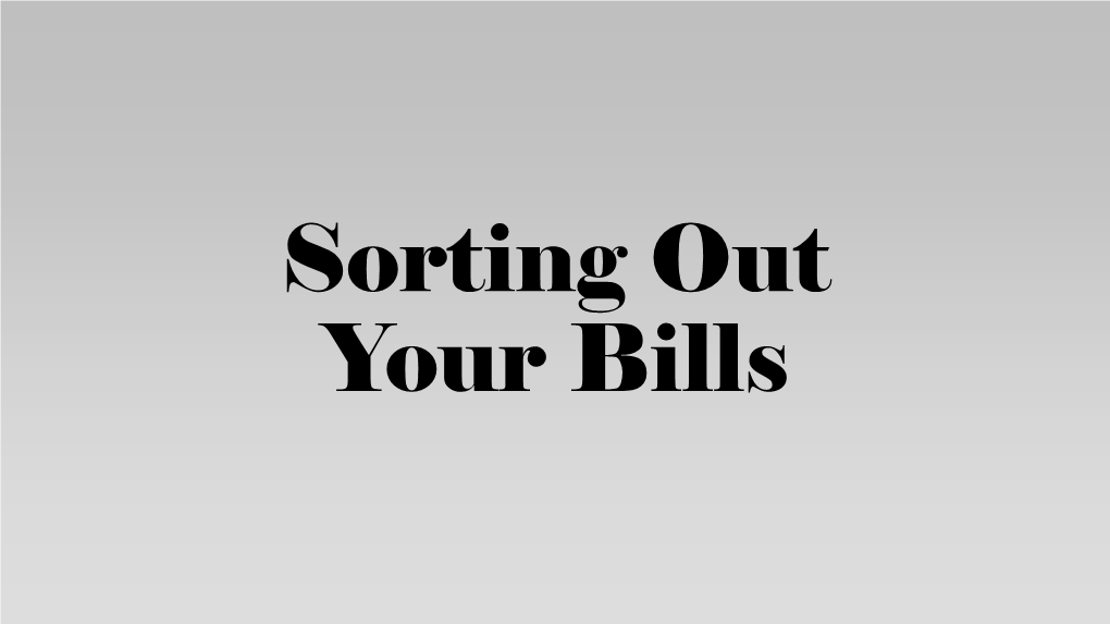 Sorting out Your Bills Who Is My Supplier?