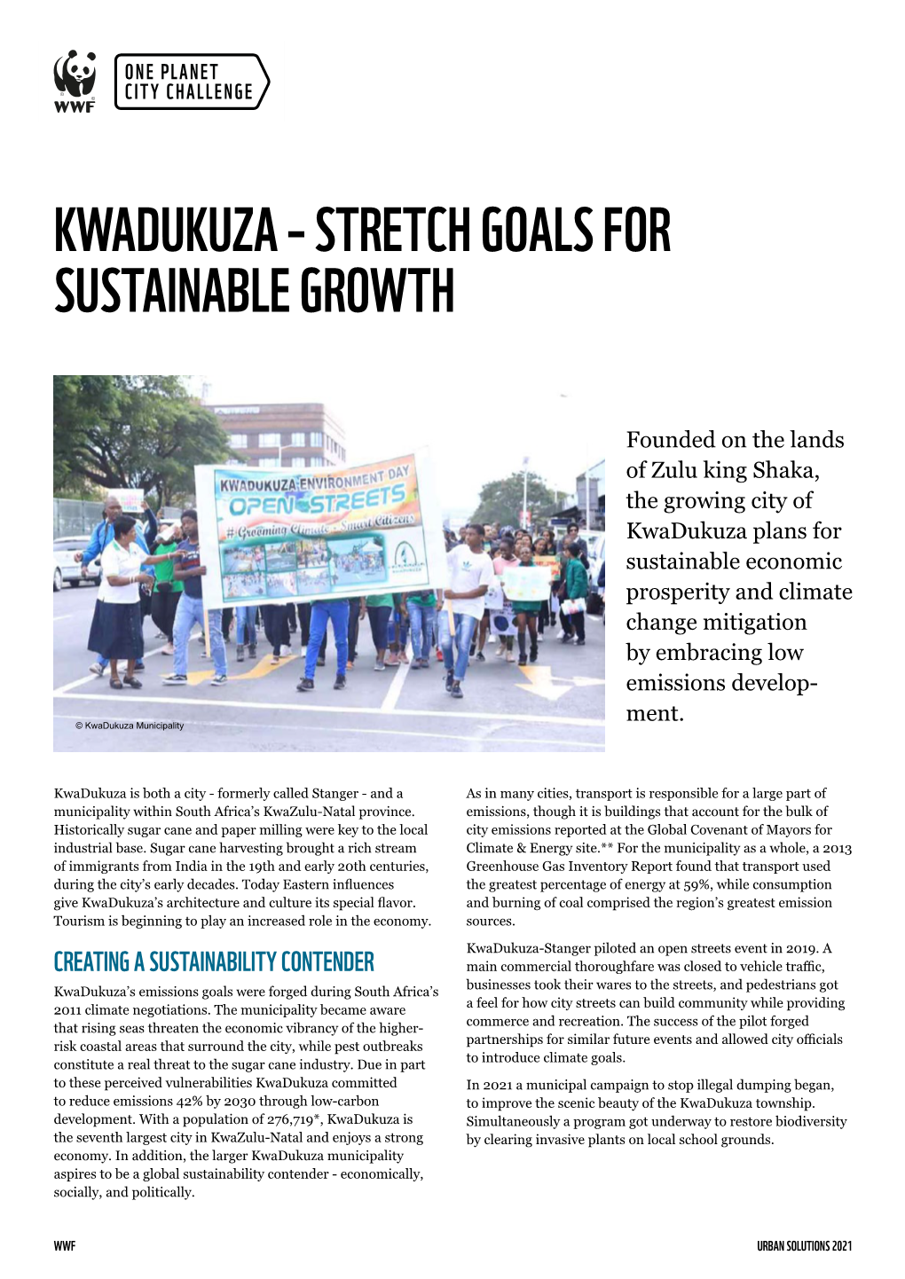 Kwadukuza – Stretch Goals for Sustainable Growth