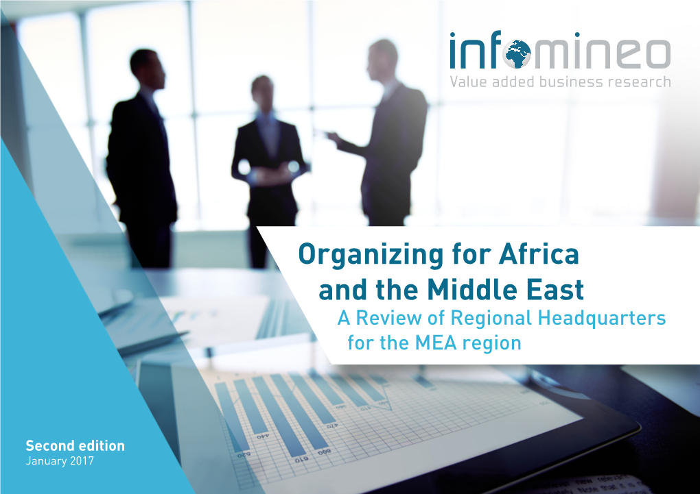 Organizing for Africa and the Middle East a Review of Regional Headquarters for the MEA Region