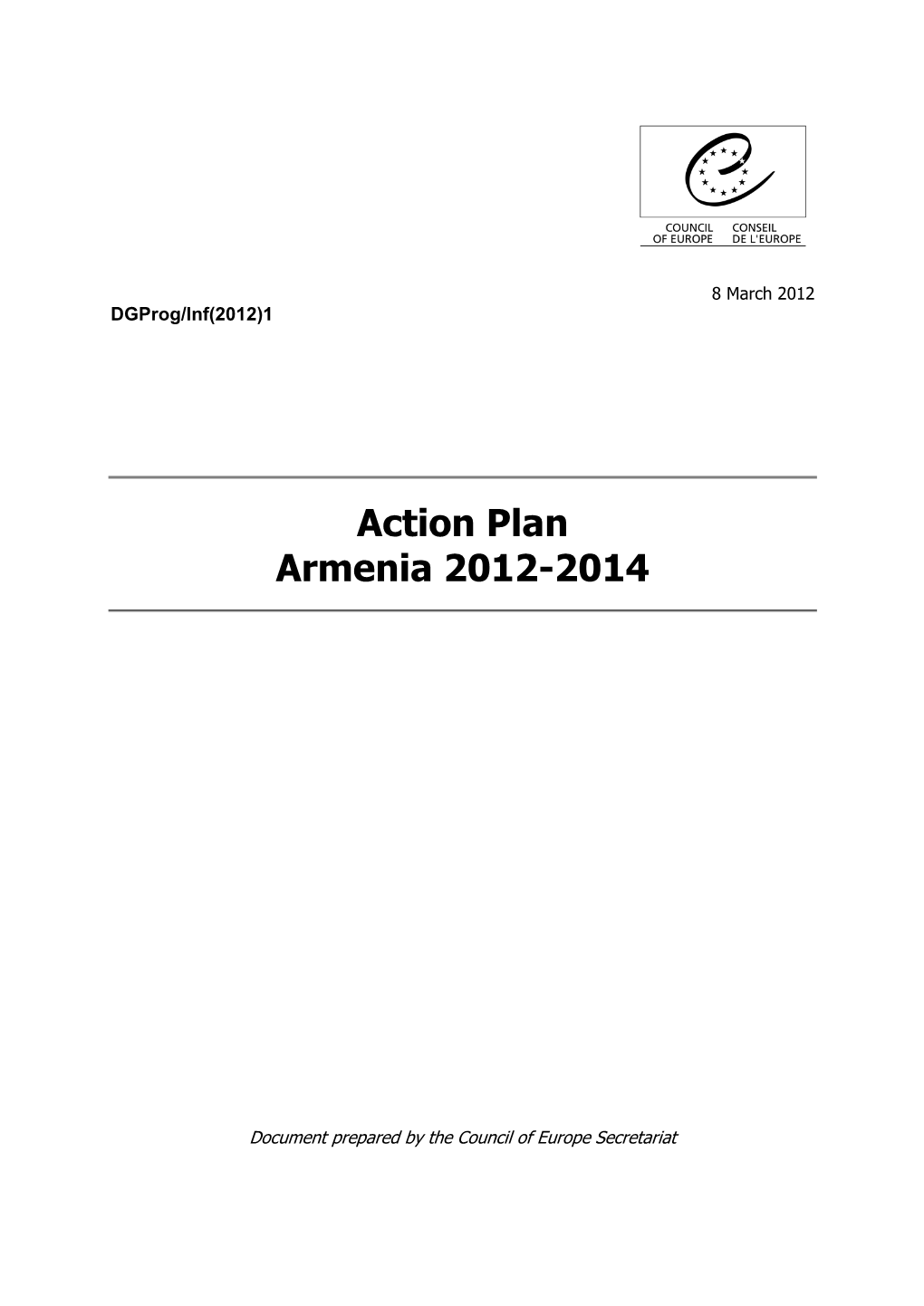 Action Plan Armenia 2012-2014