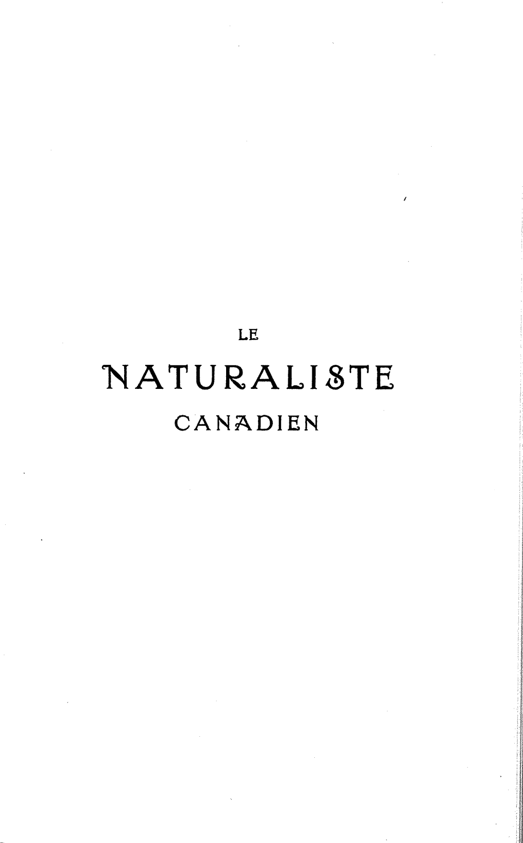 Enaturaliste CANADIEN