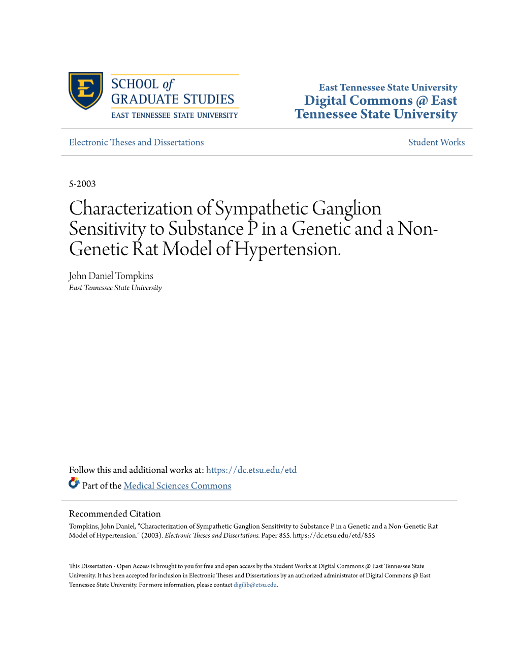 Characterization of Sympathetic Ganglion Sensitivity to Substance P in a Genetic and a Non- Genetic Rat Model of Hypertension