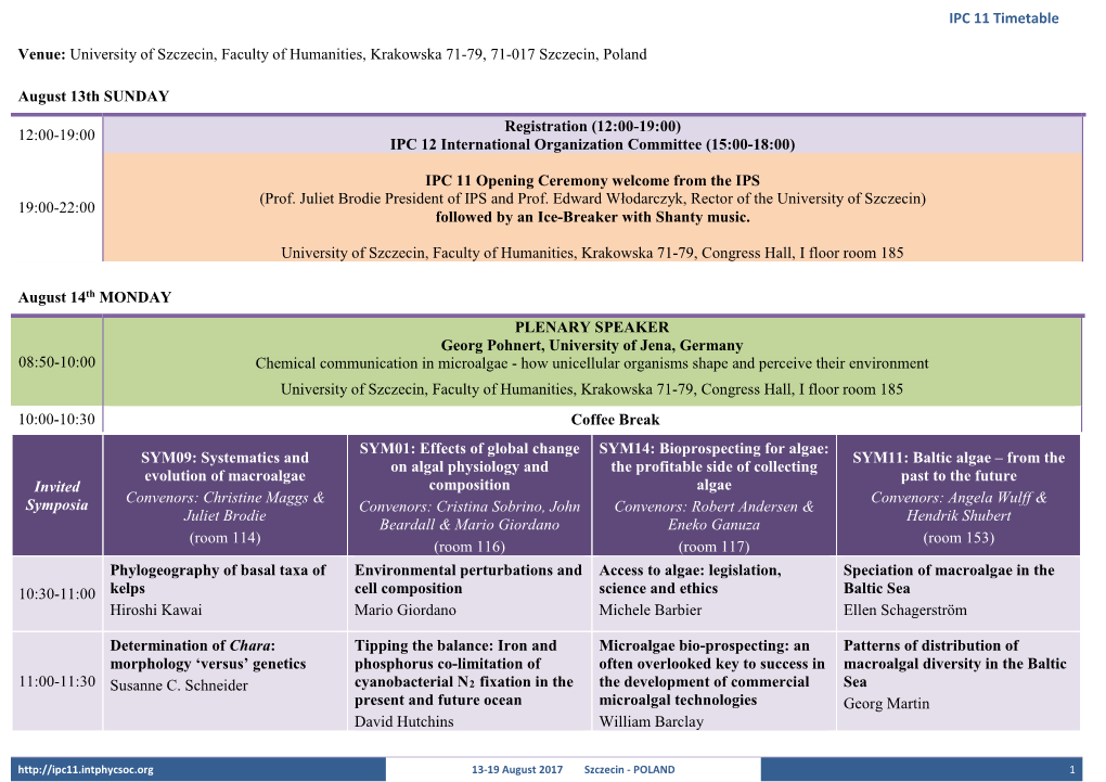 Venue: University of Szczecin, Faculty of Humanities, Krakowska 71-79, 71-017 Szczecin, Poland