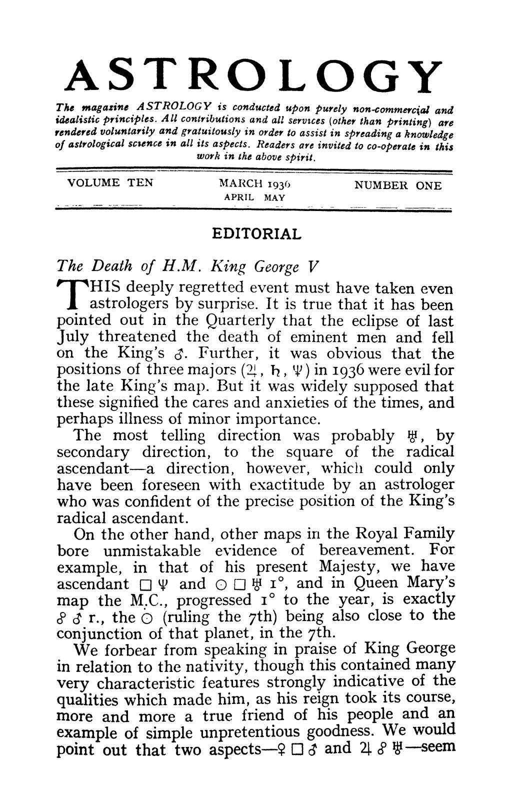 Astrology V10 N1 Mar 1936