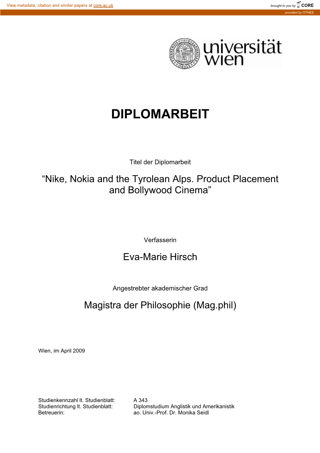 Diplomarbeit