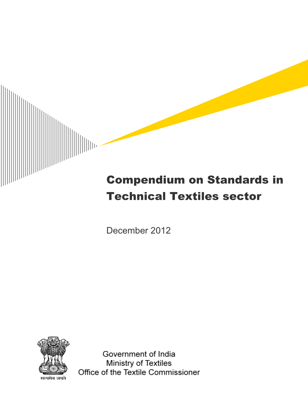 Compendium on Standards in Technical Textiles Sector