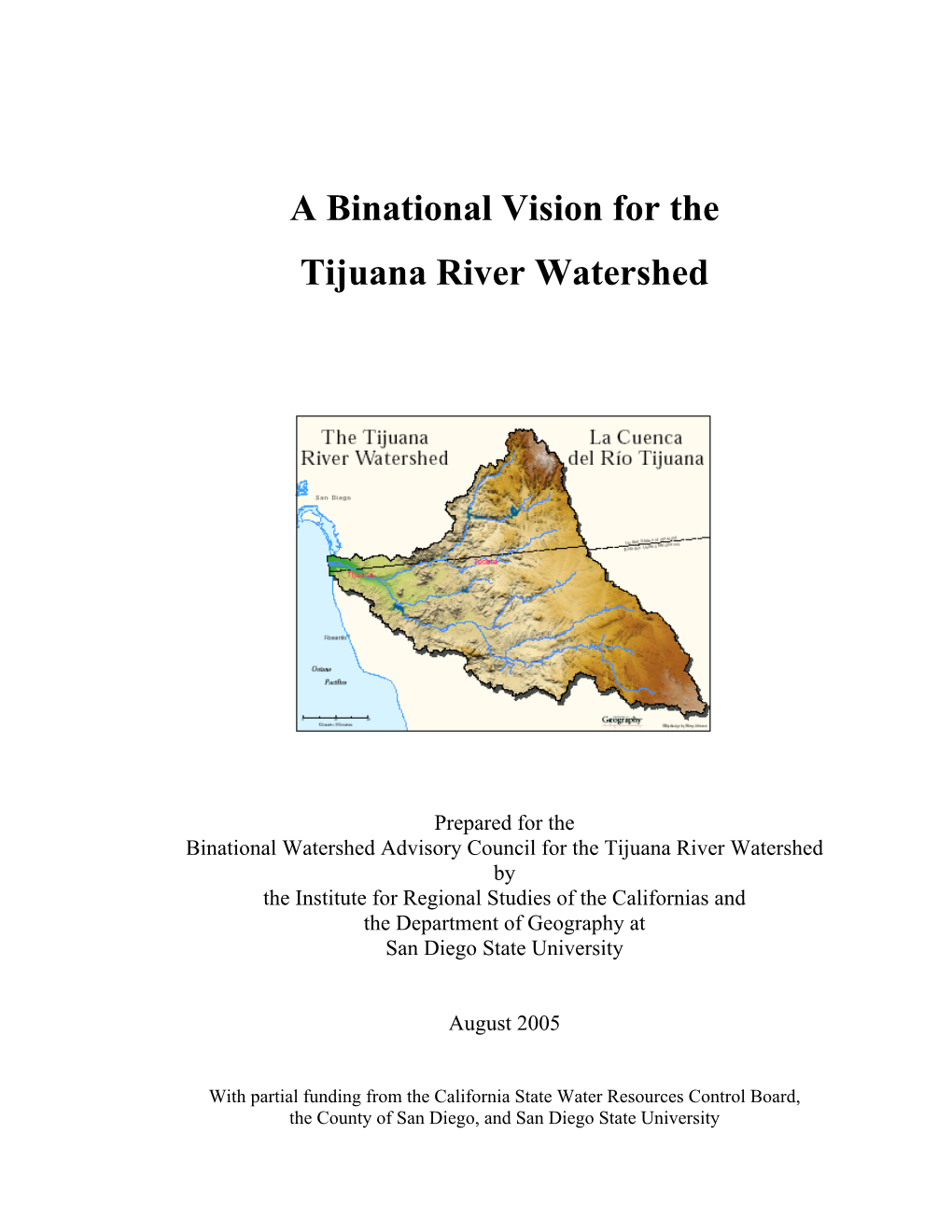 Tijuana River Watershed Binational Vision