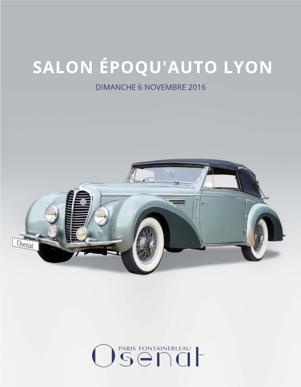 Salon Époqu'auto Lyon Dimanche 6 Novembre 2016