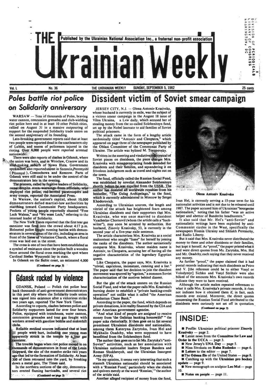 The Ukrainian Weekly 1982, No.36