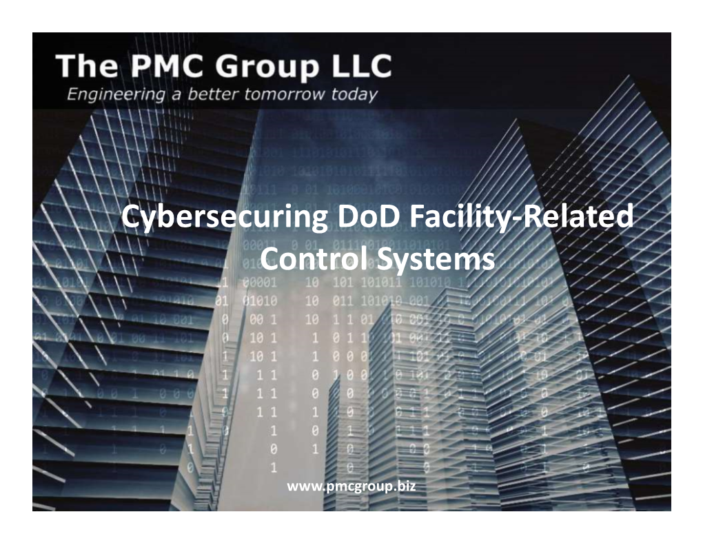 Cybersecuring Dod Facility-Related Control Systems