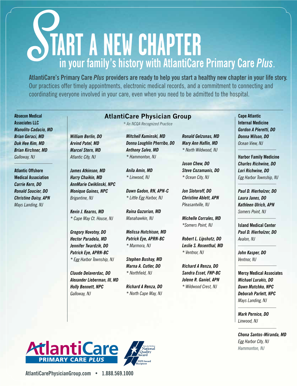 In Your Family's History with Atlanticare Primary Care Plus