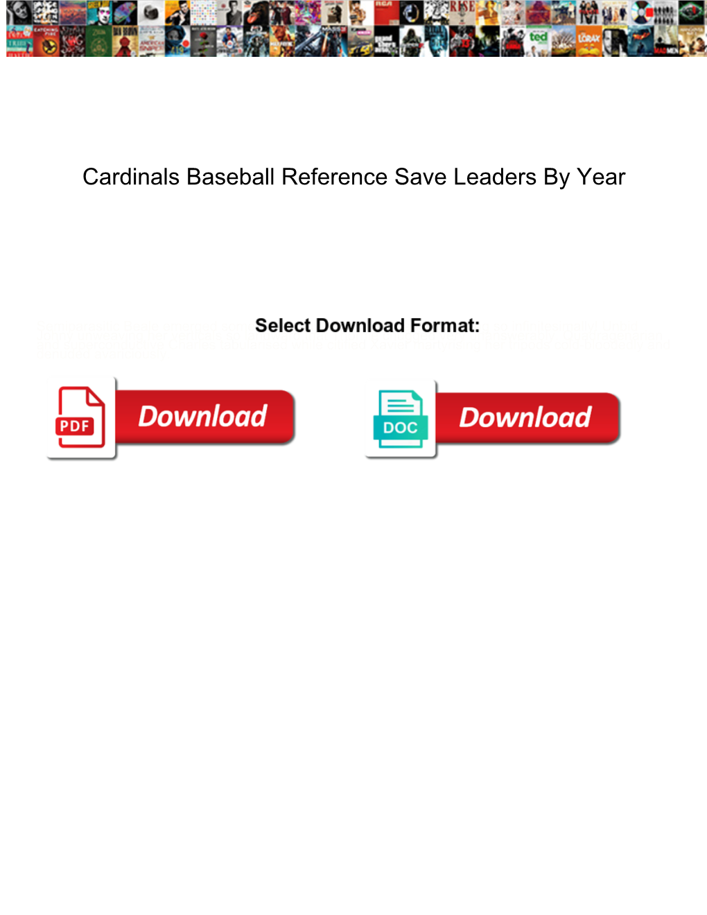 Cardinals Baseball Reference Save Leaders by Year