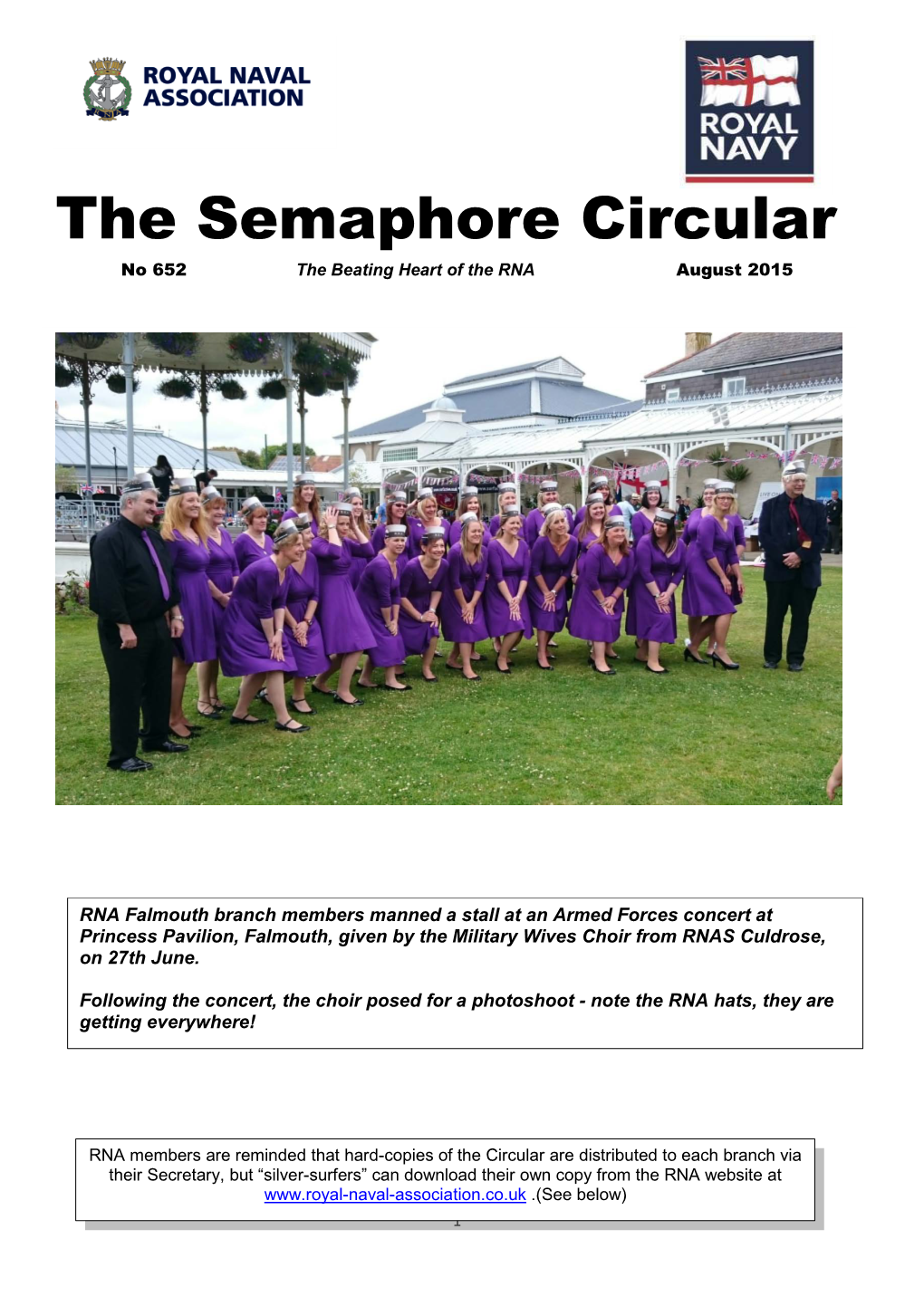 The Semaphore Circular No 652 the Beating Heart of the RNA August 2015