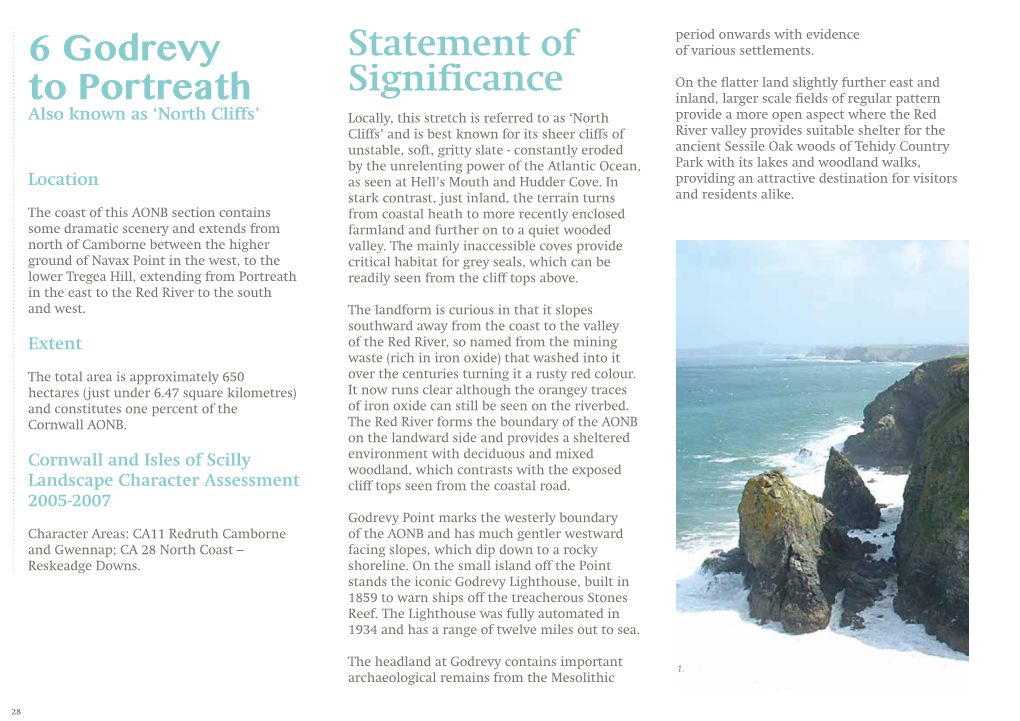 6 Godrevy to Portreath Statement of Significance