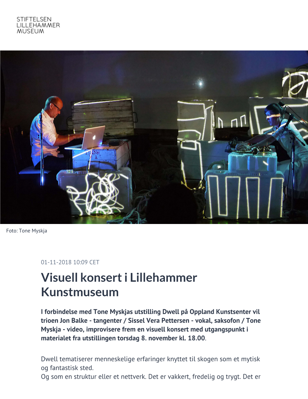 ​Visuell Konsert I Lillehammer Kunstmuseum