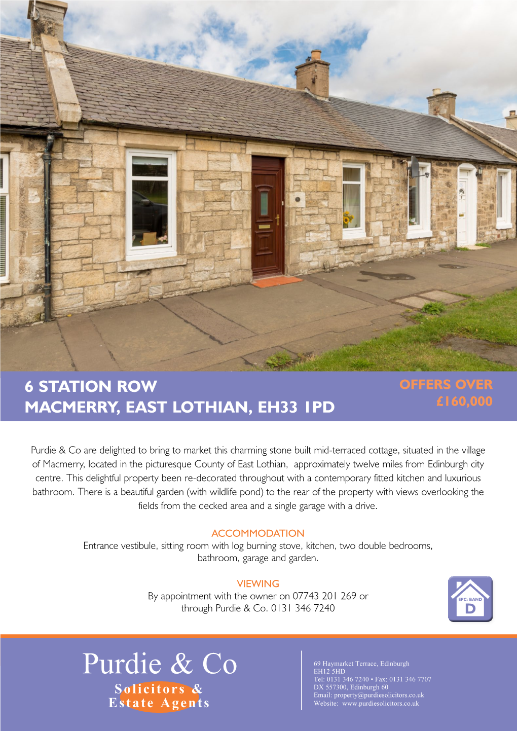 6 Station Row Macmerry, East Lothian, Eh33