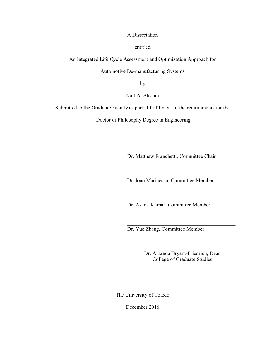 An Integrated LCA and Optimization Approach for Automotive De