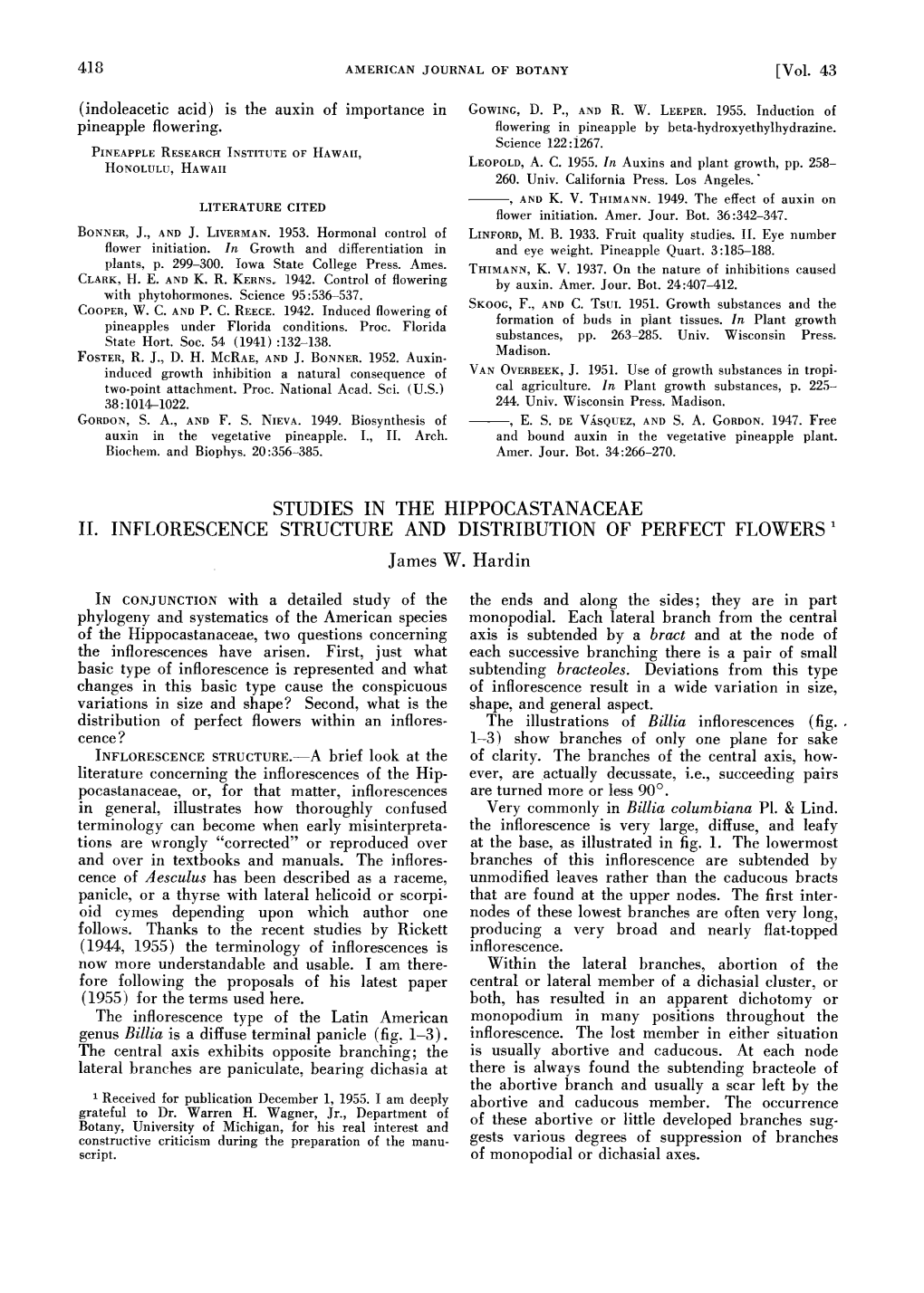 Studies in the Hippocastanaceae Ii