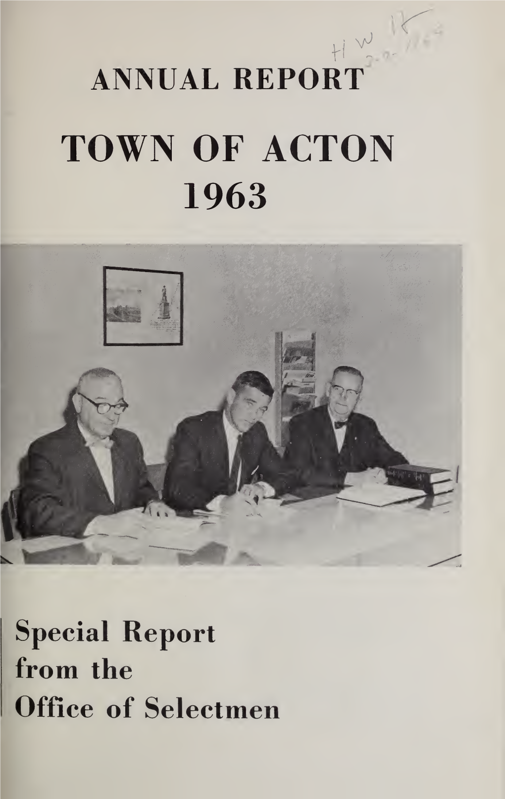 Annual Reports, Town of Acton, Massachusetts