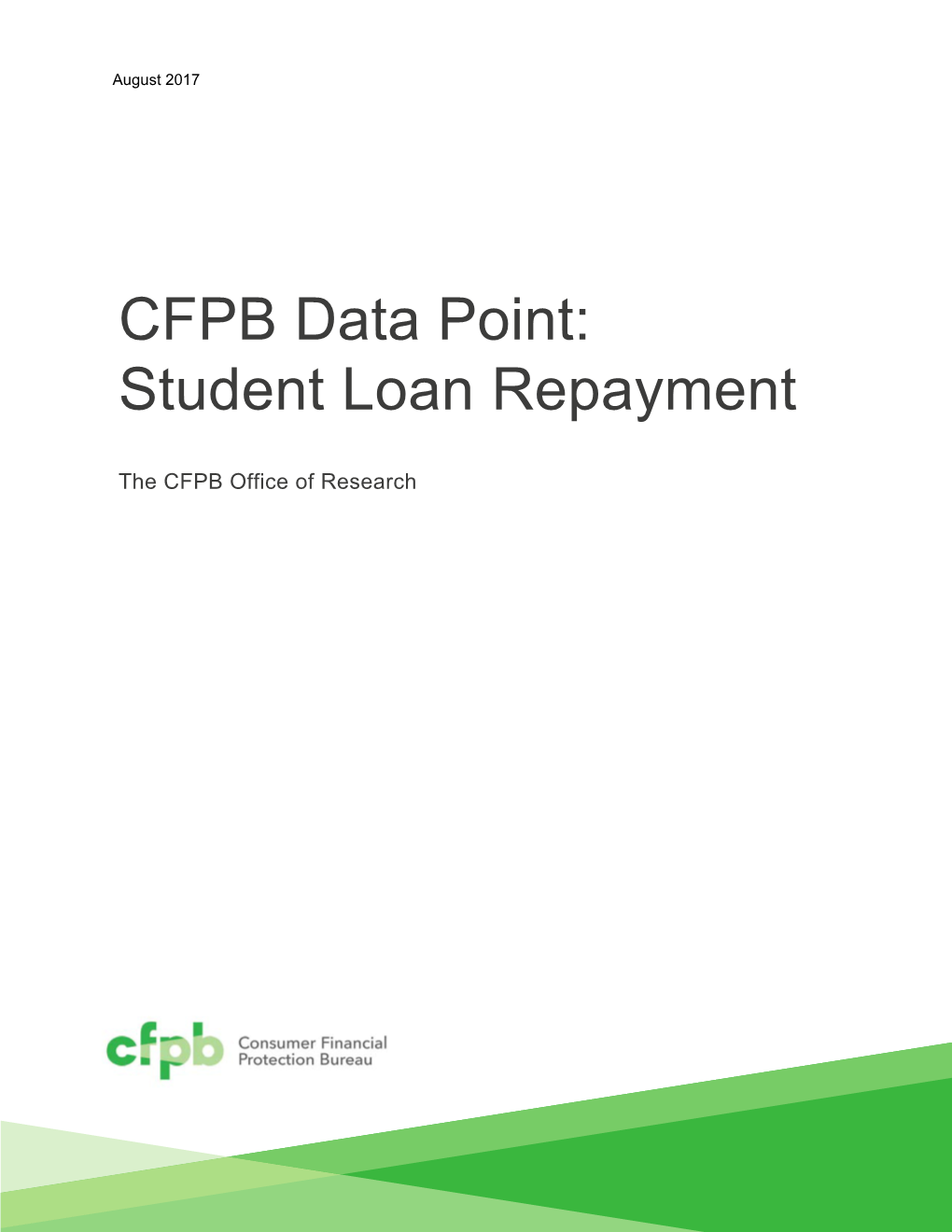 CFPB Data Point: Student Loan Repayment