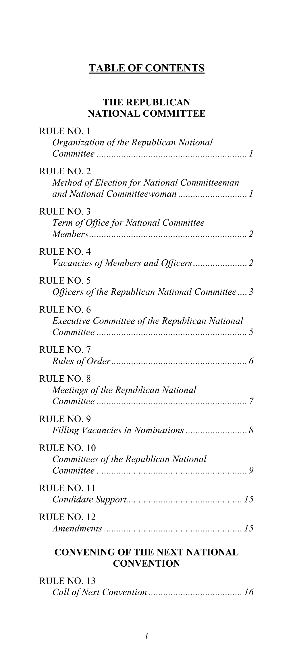 The Rules of the Republican Party