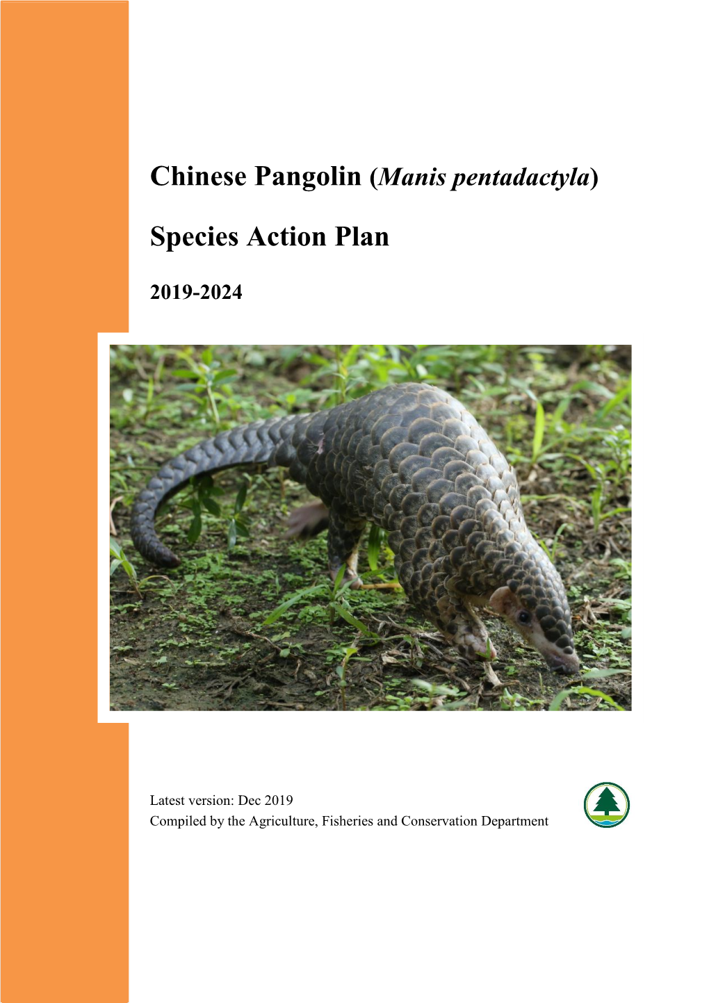 Chinese Pangolin (Manis Pentadactyla)