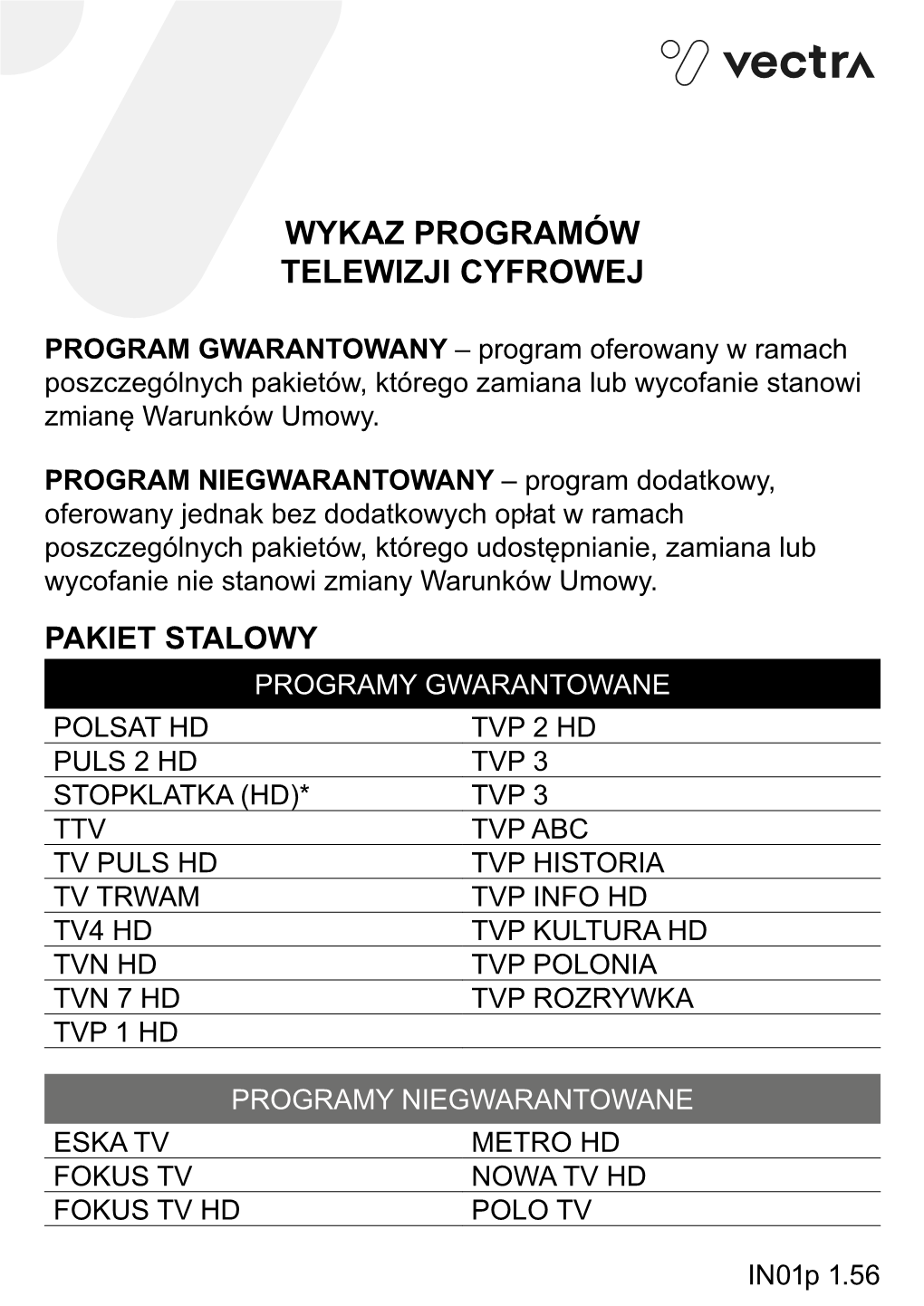 Wykaz Programów Telewizji Cyfrowej