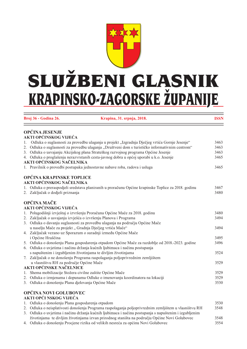 Službeni Glasnik K