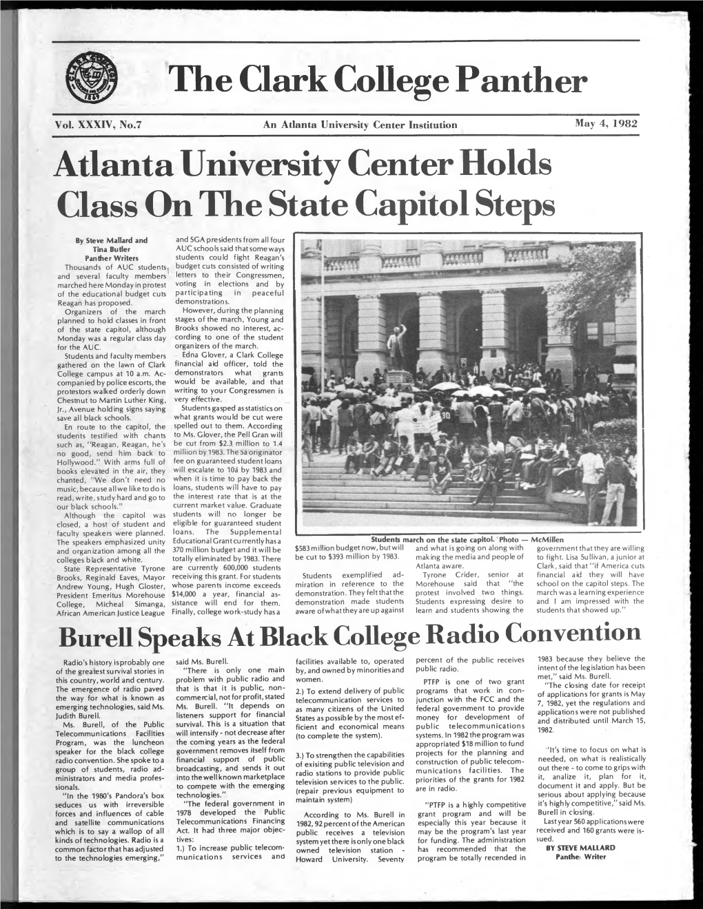 The Clark College Panther Atlanta University Center Holds Class On