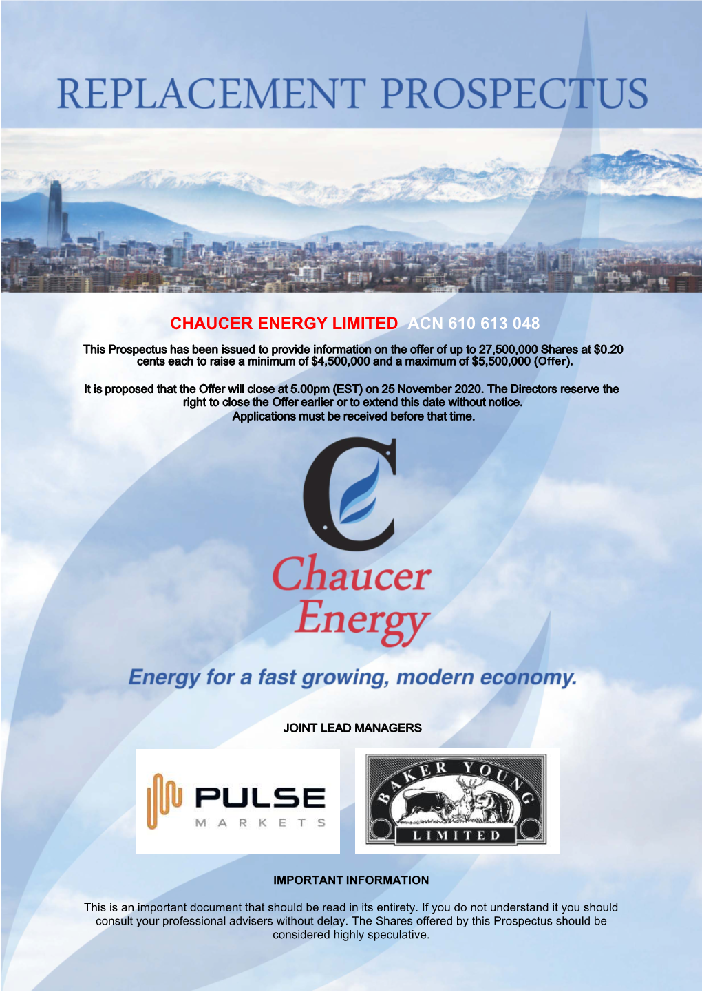 Chaucer Energy Limited